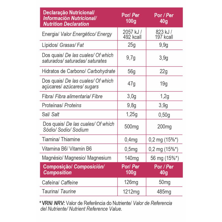 TOTAL ENERGY SALT BAR CHOCO, CASHEW & CRANBERRY