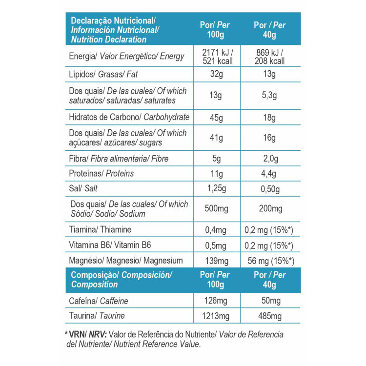 TOTAL ENERGY SALT BAR CHOCO, ALMOND & COCONUT BOX