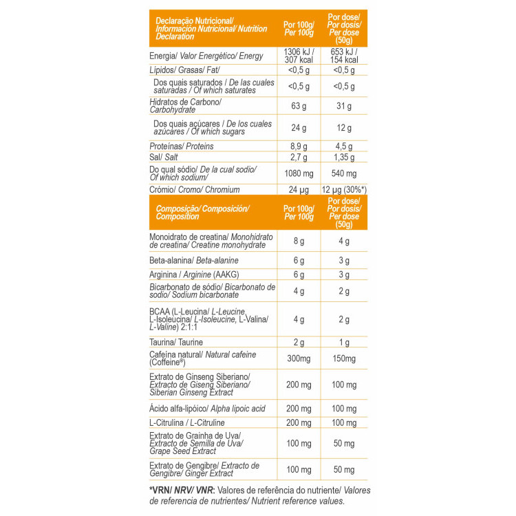 PRE-WORKOUT EXPLOSIVE ORANGE