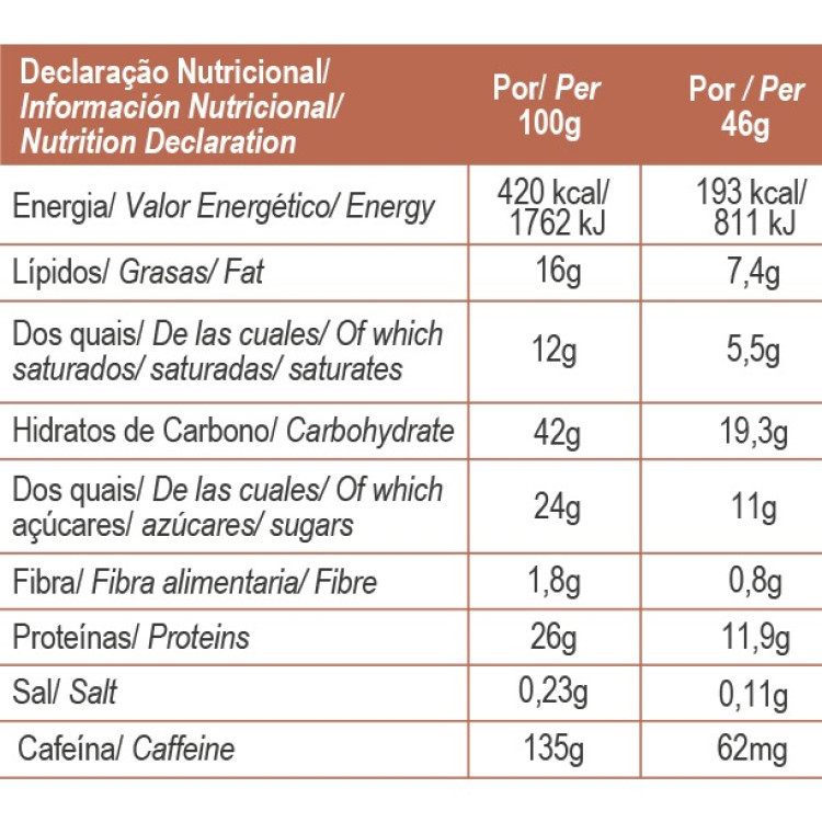 PRE-WORKOUT BAR CHOCOLATE